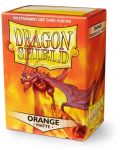 Dragon Shield Hüllen Standardgröße Matte Orange (100 Stück)