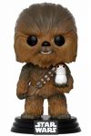 Star Wars Episode VIII Funko POP! Vinyl Wackelkopf-Figur Chewbacca & Porg 9 cm