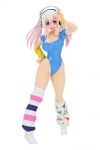 Super Sonico PVC Statue Super Sonico Concept Figure 80's/Another Color/Blue Ver. 18 cm