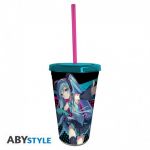 Hatsune Miku Trinkbecher mit Strohhalm