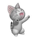 Kleine Katze Chi Spardose Happy