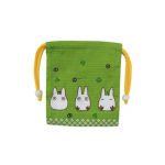 Mein Nachbar Totoro Tasche aus grünem Stoff Totoro Weiß