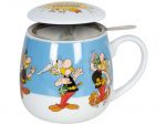 Asterix Tasse mit Deckel und Teesieb Zaubertrank