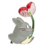 Mein Nachbar Totoro Metallbrosche Totoro mit Blume
