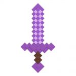 Minecraft Kunststoff-Replik Verzaubertes Schwert