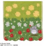Mein Nachbar Totoro Mini-Handtuch Blumen und Erdbeeren 25x25cm