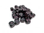 Chessex Opaque 12mm d6 Würfel-Set Schwarz/Pink (36 Stück)