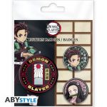 Demon Slayer Button 3er Pack Tanjiro & Nezuko