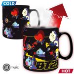 BT21 Tasse mit Thermoeffekt 460 ml Weltall