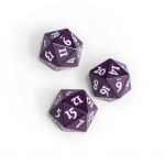 Ultra Pro Vivid Heavy Metal D20 Würfel Midnight Plum