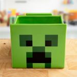 Minecraft Creeper Snackschale mit Handyhalter