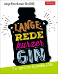 Lange Rede kurzer Gin Tagesabreißkalender 2026