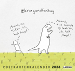 kriegundfreitag Postkartenkalender 2026