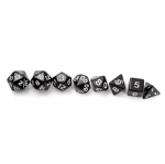 Sirius Dice D&D New Adventurer Set Schwarz (8 Stück)