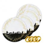 Herr der Ringe Die Gefährten Teller 4-er Set