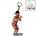 Tim und Struppi Schlüsselanhänger Schultze im Badeanzug 6cm