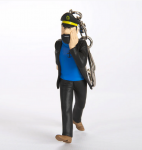 Tim und Struppi Schlüsselanhänger Haddock Journal 6,5cm