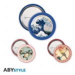 Hokusai Button 3er Pack Kollektion