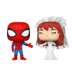 Marvel Funko POP! Vinyl Figuren 2er-Pack Superhero Couples- SM & MJ 9 cm