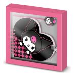 Hello Kitty Notizbuch mit Kugelschreiber Geschenk-Set Kuromi Chess