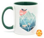 Magic Glassstaff Geschenkbox Tasse & Würfel D20 A D20 Scene