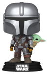 Star Wars: The Mandalorian and Grogu Funko POP! Vinyl Wackelkopf-Figur The Mandalorian with Grogu 9 cm