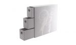 Dragon Shield Fortress Card Drawers Aufbewahrungsbox Vertikal 3-Fächer Weiß
