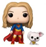 Supergirl (2026) Funko POP! Heroes Vinyl Figur Supergirl with Puppy Krypto 9 cm