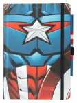 Marvel Captain America Premium Notizbuch mit Stift Uniform A5