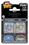 Marvel Infinity Saga Bitty POP! Vinyl Figuren 2er-Pack Captaein America & Hulk 2 cm