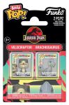 Jurassic Park Bitty Funko POP! Vinyl Figuren 2er-Pack Velociraptor & Brachiosaurus 2 cm