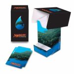 Ultra Pro Full View Deckbox mit Fach für 80+ Karten  Magic: The Gathering Insel