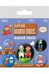 Super Mario Bros. Ansteck-Buttons 5er-Pack