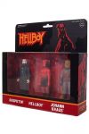Hellboy ReAction Actionfiguren 3er-Pack Pack BHellboy w/o horns, Rasputin, Johann Kraus 10 cm